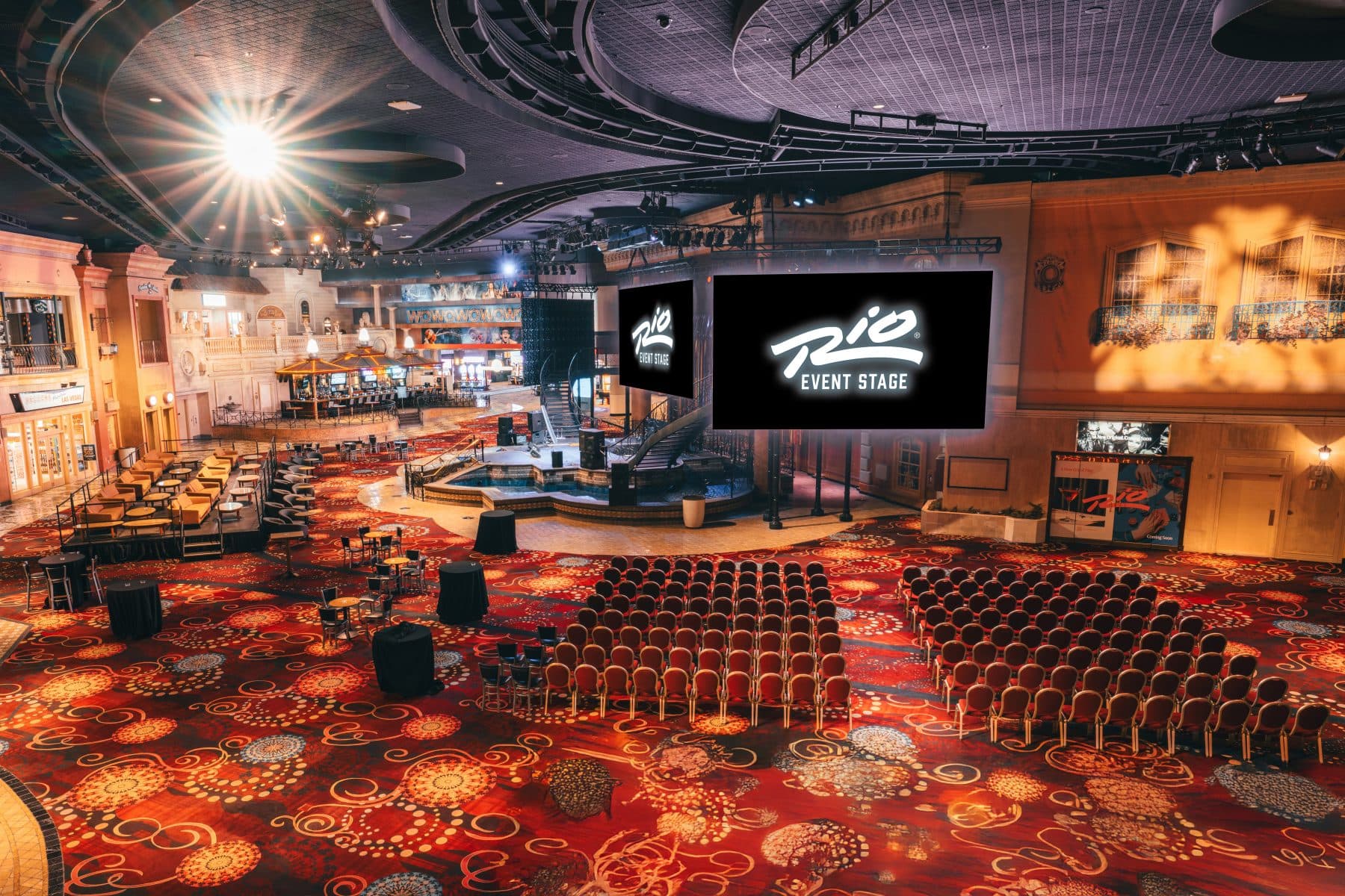 Rio Event Stage inside Masquerade Village at Rio Las Vegas